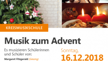 Musik bei Kerzenschein, So, 16.12., 17 Uhr 